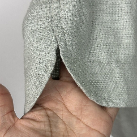 NWT Madewell Breezewoven Larsen Linen Blazer in Pale Sage Gray Green M - Picture 15 of 15
